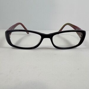 Chelsea Morgan‎ CM 2014 Eyeglasses Frames Purple Red Striped 51-16-135